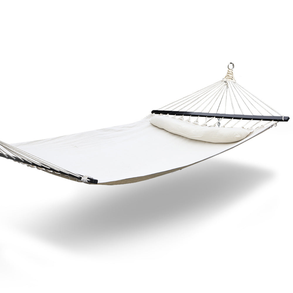 St. Kilda Beach Swing Double Hammock Bed Cream